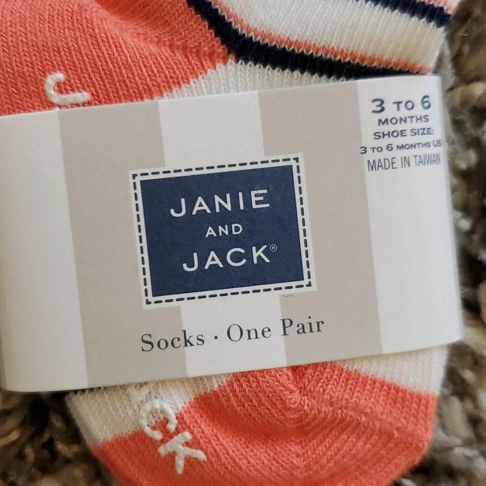 NEW Janie and Jack Striped Socks - Picture 2 of 3